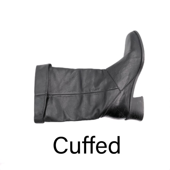 Rare Partners Black Leather vintage boots size 8.5 Tara - Picture 9 of 16